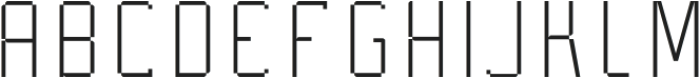 Pixto Light ttf (300) Font UPPERCASE