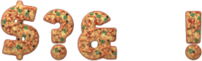 Pizza 3D Regular otf (400) Font OTHER CHARS