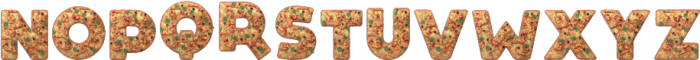 Pizza 3D Regular otf (400) Font UPPERCASE