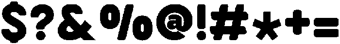 Pizzaroo Regular otf (400) Font OTHER CHARS