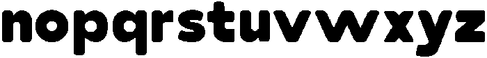 Pizzaroo Regular otf (400) Font LOWERCASE