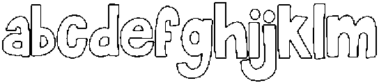 Pizzazz Outline Regular otf (400) FONT
