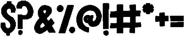 Pizzazz Solid Regular otf (400) Font OTHER CHARS