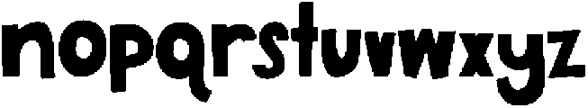 Pizzazz Solid Regular otf (400) Font LOWERCASE