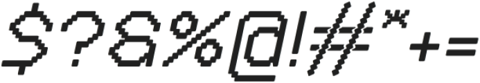 pixel Italic otf (400) Font OTHER CHARS