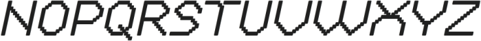 pixel Italic otf (400) Font UPPERCASE