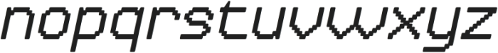 pixel Italic otf (400) Font LOWERCASE