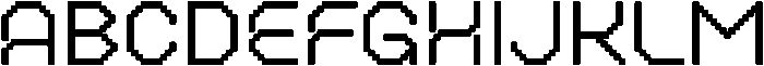 pixel Regular otf (400) Font UPPERCASE