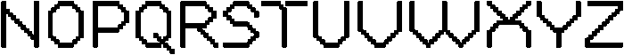 pixel Regular otf (400) Font UPPERCASE