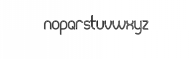 Pierce New Bold Sans Serif Font LOWERCASE
