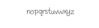 Pingku.ttf Font LOWERCASE