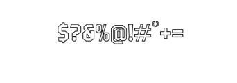 Pittsbrook Outline.ttf Font OTHER CHARS