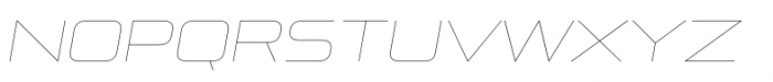 Pirulen UltraLight Italic Font LOWERCASE