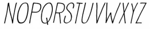 Pisang Italic Font UPPERCASE