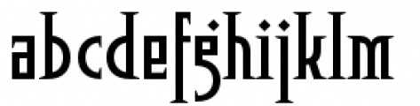 Pitshanger Regular Font LOWERCASE