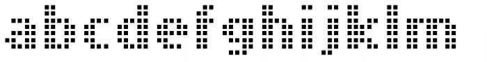 Pixel Matrix Font LOWERCASE