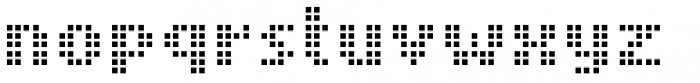 Pixel Matrix Font LOWERCASE