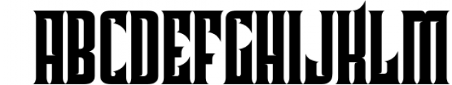 Pindunk Decorative Serif Typeface Font UPPERCASE