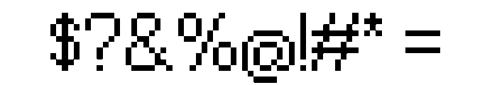 PIXEL Arial 14 Regular Font OTHER CHARS