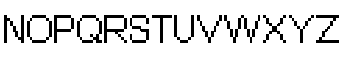 PIXEL Arial 14 Regular Font UPPERCASE