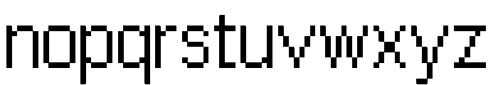 PIXEL Arial 14 Regular Font LOWERCASE