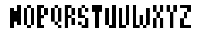 PIXELA typeface Regular Font UPPERCASE