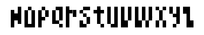 PIXELA typeface Regular Font LOWERCASE