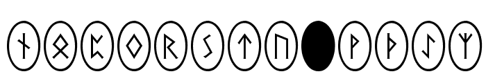 Pi Rho Runestones Font UPPERCASE