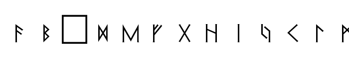 Pi Rho Runestones Font LOWERCASE