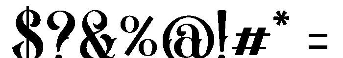 Piaro Glen Decorative Font OTHER CHARS