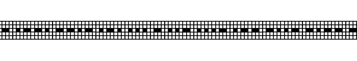 Pica Hole - 1890 Morse Font UPPERCASE