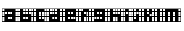 Pica Hole - MRT Font LOWERCASE