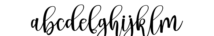 PichellyaScript Font LOWERCASE
