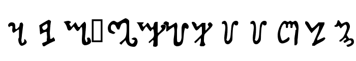 PictishThebian Font LOWERCASE