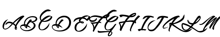 Picture of the Romantic Font UPPERCASE