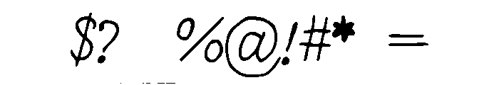 PigPenCodeFont Font OTHER CHARS