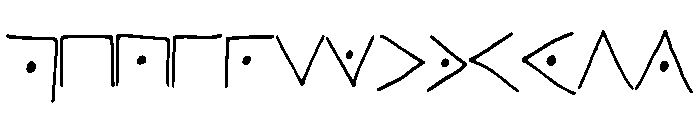 PigPenCodeFont Font LOWERCASE
