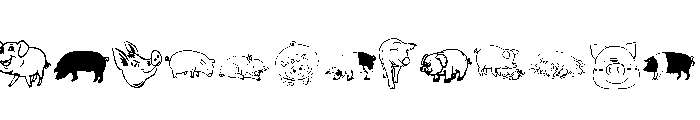 PigRules Font UPPERCASE