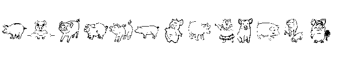 PigRules Font UPPERCASE