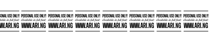 Pigeon PERSONAL Medium Font OTHER CHARS