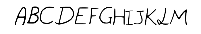 Pigeon_scribble Font UPPERCASE