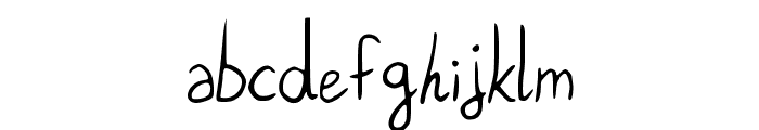 Pigeon_scribble Font LOWERCASE