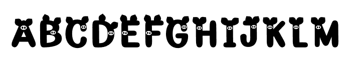 Piggy Demo Font UPPERCASE