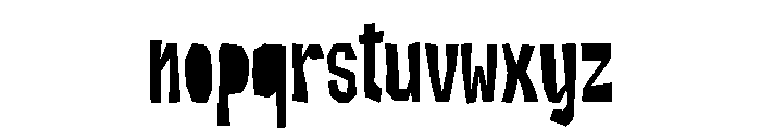 Pigonico Font LOWERCASE
