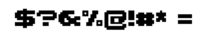 Pikselator Wide Font OTHER CHARS