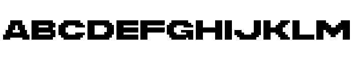 Pikselator Wide Font UPPERCASE