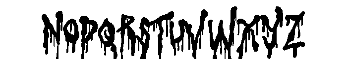 Pilek Meller Zombies Font UPPERCASE