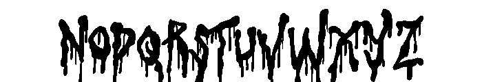Pilek Meller Zombies Font LOWERCASE