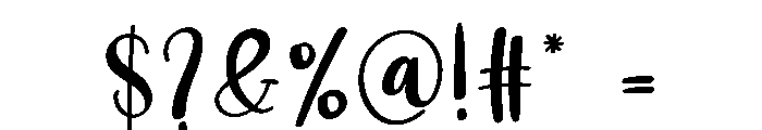 Pillow Font OTHER CHARS