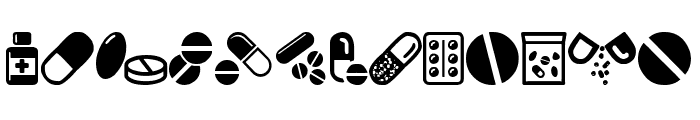 Pills Party Font LOWERCASE